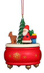 Santa Music Box - Ulbricht<br>Wooden Ornament